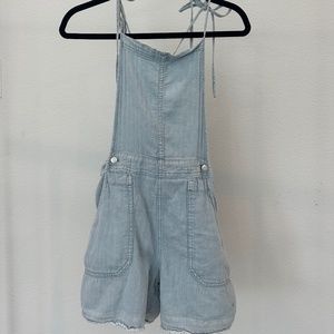 FREE PEOPLE Romper, size S, color LIGHT BLUE